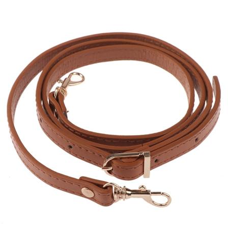 120cm Läder Axelväska Handtag Handväska Strap Handväskor Bälte Str Brown Brown