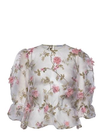 Orlando Top Bluse Langermet Rosa Ida Sjöstedt*Betinget Tilbud