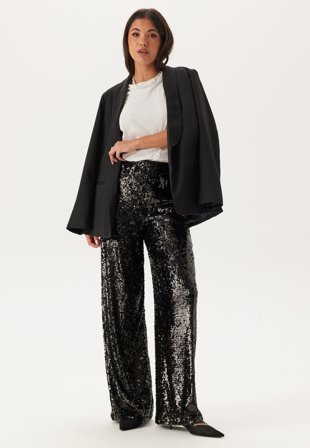 BUBBLEROOM - Sequin Wide Trousers - M