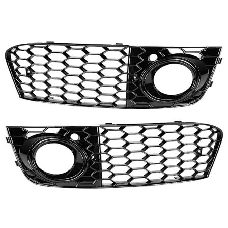 Sumuvalon suojuslamppuverkon säleikkö sopii Audi A4 B8 2009-2011(Musta)