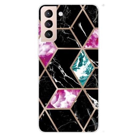 Marble Samsung Galaxy S22 Plus Suojakotelo - Tile Of Black / Syaani / Rose Multicolor