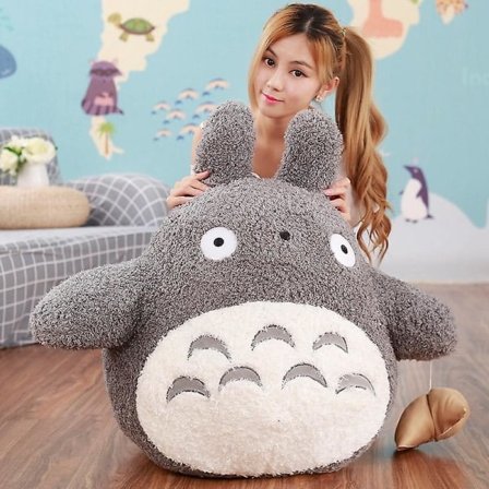 20-70 cm Kæmpe Plys Totoro Legetøj Tegneserie Tonari No Totoro Plys Pude Dejlige Udstoppede Dukker Til Børn Piger Fødselsdagsgaver 70 cm 70 cm-yux