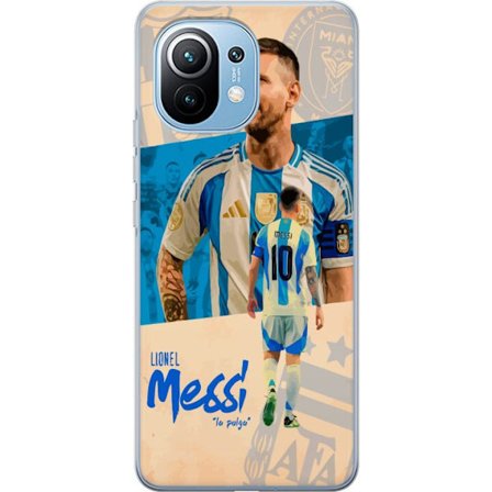 Kompatibel Mobilcover til Xiaomi Xiaomi Mi 11 Lionel Messi portræt med Argentinas trøje design inspireret af passion for fodbold og verdens bedste s