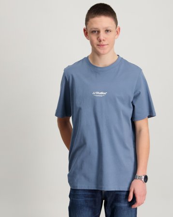 Jack & Jones JJESOHO TEE SS CREW NECK Blå T-skjorter Gutt - Kids Brand Store