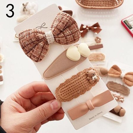 Tecknad Prinsessan Barn Flickor Hårklämmor 3 3 3