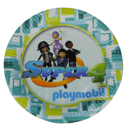 Playmobil Super4 tallrikar 6-pack - Kalaslagret.se