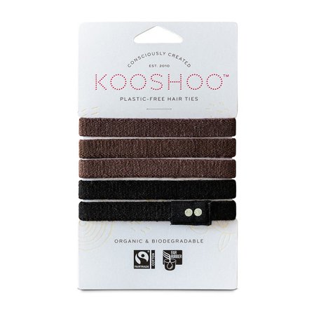 Kooshoo Hårelastikker Brun/Sort, Hår, Hårpynt, Hårelastikker