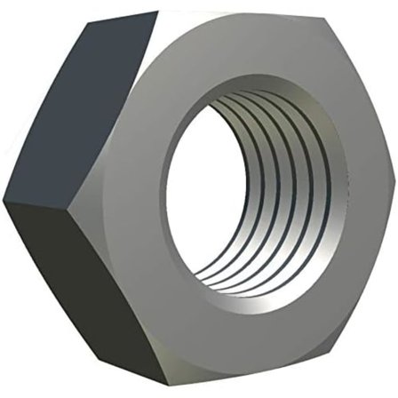 M16 Sexkantsmuttrar (10-pack) Sexkantsmuttrar Aleacion de Acero Aleado För Bult - Metallisk Med Grov Gänga