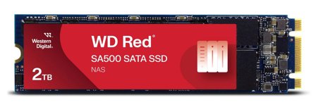 WD WD Red SSD SA500 NAS 2TB SATA III 6Gb/s M.2 2280 internal single-packed