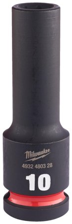 Milwaukee Shockwave Impact Duty Krafttoppe 1/2" kvadratisk dybde 10 mm, Håndværktøj