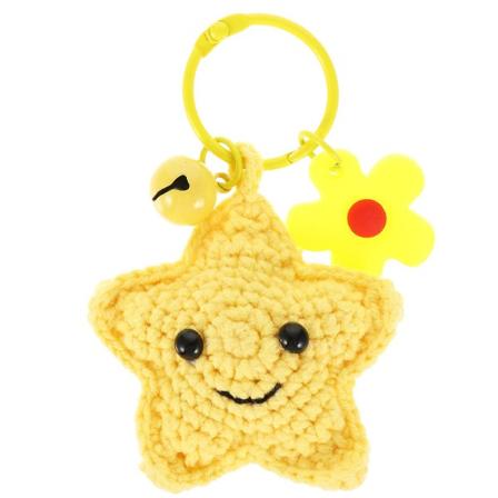 1 stk yndig nøgle vedhæng Taske vedhæng Multifunktions dekorationsvedhæng Tilfældig blomsterfarve