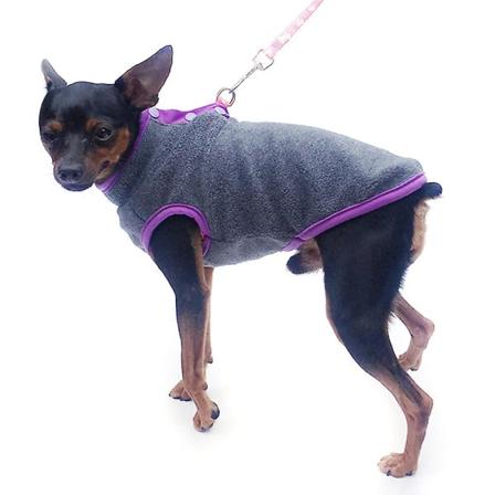 2 stk. Vintervarme klær for kjæledyrhundvalp Fleece Genser Pullover