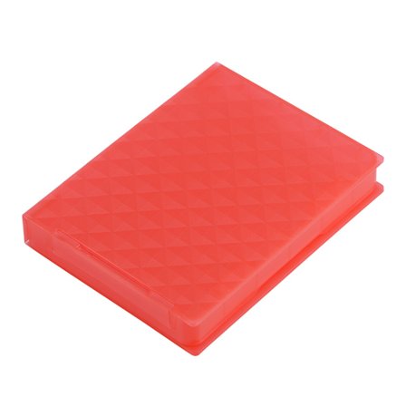 2,5" HDD/SSD Antistatisk Opbevaringsboks Rød