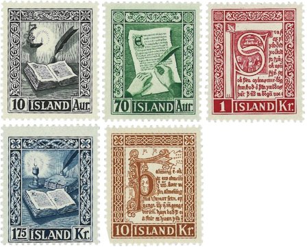 Island 1953 - AFA 288-292 - Postfrisk