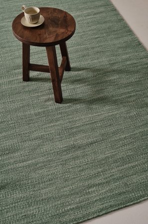 Jotex - Ullteppe Bomull/Polyester/Ull/Viskose Grønn COMO - Kjøp Ulltepper hos Jotex