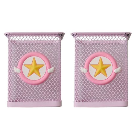 Metallinen söpö kynäteline, työpöytä, neliö, pienet siivet KLB