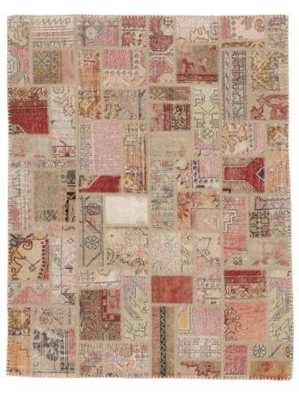 Vintage Petit Patchwork Tapis 153X196 Laine