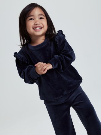 Polarn O. Pyret - Velour sweater - 98 - Childrenswear - blue