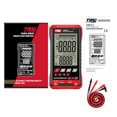 Digital för smart multimeter True Rms 6000 Counts Tester OHM NCV spänningsmätare TA804A Professionell digital multimeter