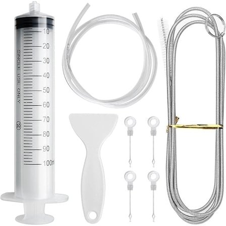 5 / 10-pak Rengøringssæt til Køleskab – Værktøj til Rengøring og Skylning af Køleskabsavløb_TF_TF