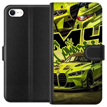 Kompatibelt Lommeboketui til Apple iPhone 6 Bluey-familien i lykkelig tegneseriestil med blomstrende bakgrunn og leken fargepalett