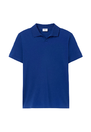 Filippa K Stretch Cotton Polo T-Shirt T-shirts Herr Blå S