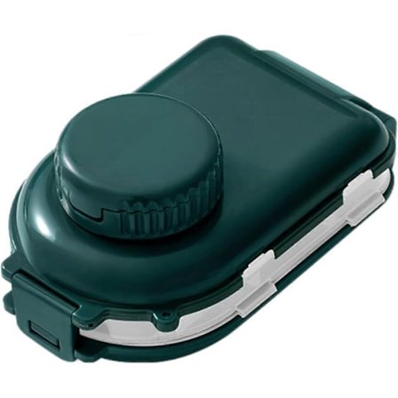 Bærbar medicinsk tabletknuser, kvart tabletknuserboks, halv tabletknuserartefakt, bærbar (FMY)