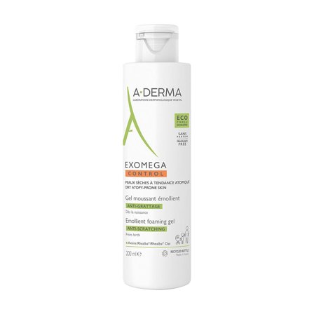 A-DERMA Exomega Control Anti-Scratching Foaming Gel 200 ml, Skincare, Skincare Til Børn, Babysalve