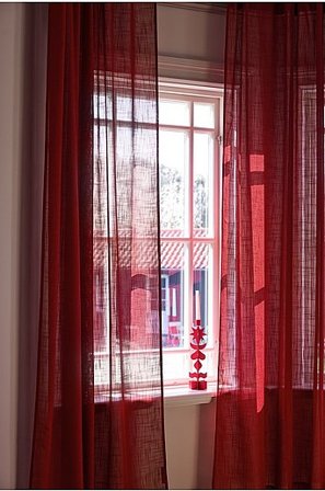 Jotex - Vorhang 2 Längen dunkelrot - MELISSA - Kaufe Multifunktionsgardinen bei Jotex