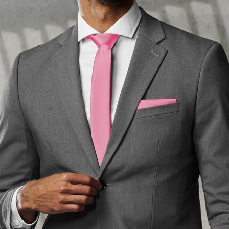 Screaming Light Pink 6cm Basic Tie for Men - Skinny ties