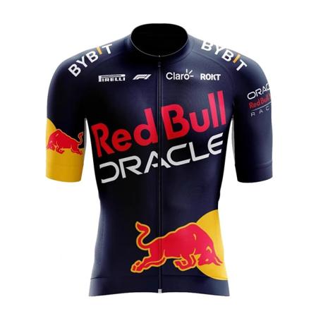 NYHED 2024 Grænseoverskridende nyt Red Bull Cykeltøj Sommer Landevejscykling Sport Kortærmede toppe Åndbar svedabsorberende cykeltøj 2XL 2XL A