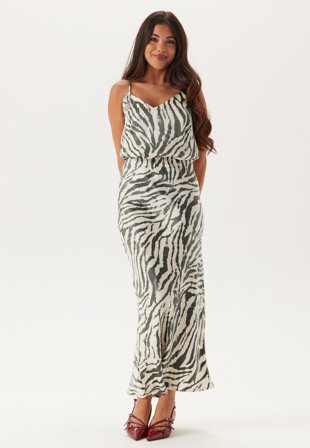 Bubbleroom - Mermaid Shimmer Midaxi Skirt - Zebra - Kläder