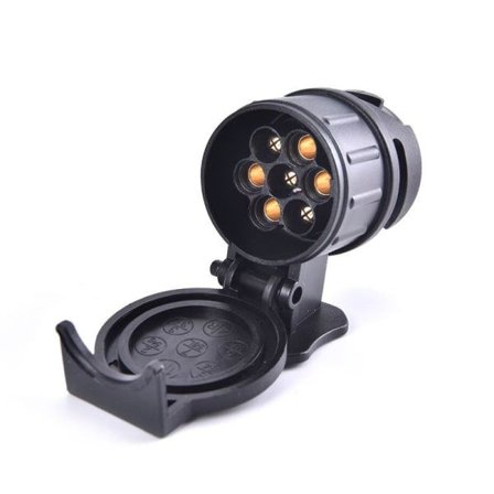 IC 13 till 7-polig kontakt Adapter Trailer Connector 12V Dragkrok Bogsering