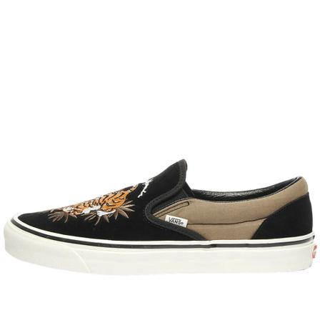 Vans, sneakers UA Classic Slip On 98 DX OG Tiger-40 Zwart, Heren, Maat:42 EU,rubber
