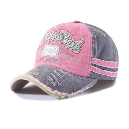 Broderi Baseball Kepsar Distressed Faded Cap ROSA