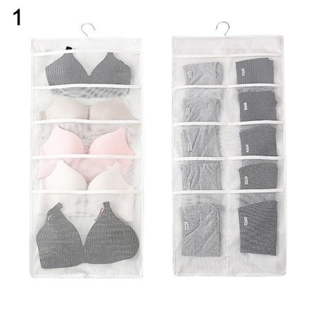 Oven oven kirkas ripustettava laukku sukat rintaliivit alusvaatteet teline säilytysjärjestäjä ripustin