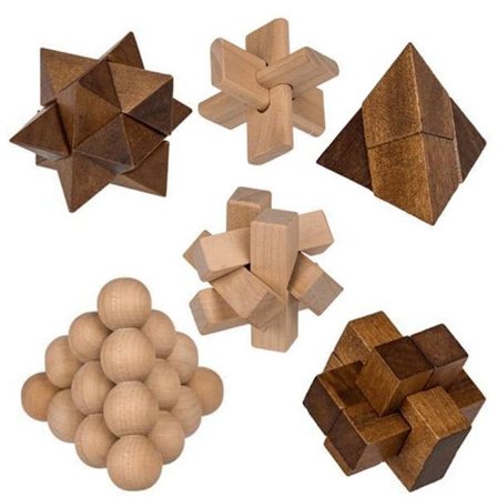 4-pakning - Trepuslespill - Puslespill - Tankespill / Hjernegymnastikk_Spesiell gave 4-pakning, A