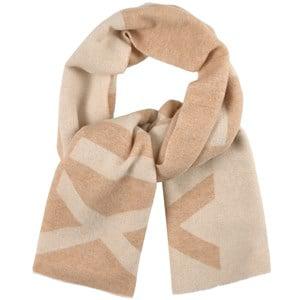 Designers' Remix Girls Beige Intarsia Wool Scarf One Size - Bottoms - One size - Beige