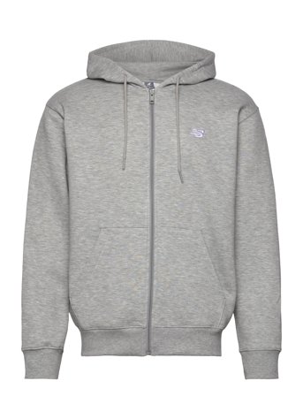 New Balance Sport Essentials Logo Fleece Full Zip - Grey - XL