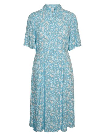 Yasstelli 2/4 Midi Shirt Dress S. Blue YAS