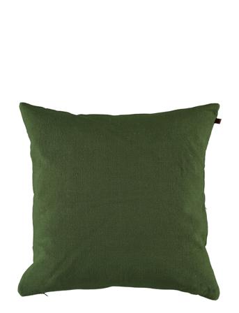 Cushion Cover Solid Washed Cotton Home Textiles Cushions & Blankets Cushion Covers Grønn Noble House