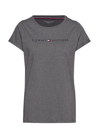 Rn Tee Ss Logo T-shirts & Tops Short-sleeved Grå Tommy Hilfiger
