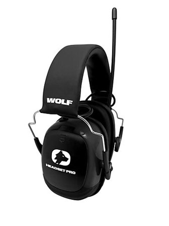 WOLF HEADSET PRO MED BLUETOOTH, DAB+, FM, SKJERM OG MIKROFON