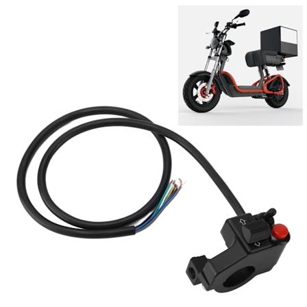 22mm Venstre Motorcykel 7/8 tommer Styrkontakt 3 i 1 Horn Blinklys Høj Lav Stråle Trykknap