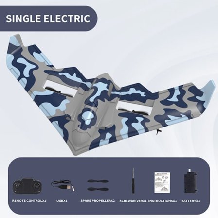 LED-valolla käsin heittävä lentokoneen kiinteäsiipinen vaahto ulkokäyttöinen sähkölentokone ammattimainen drone