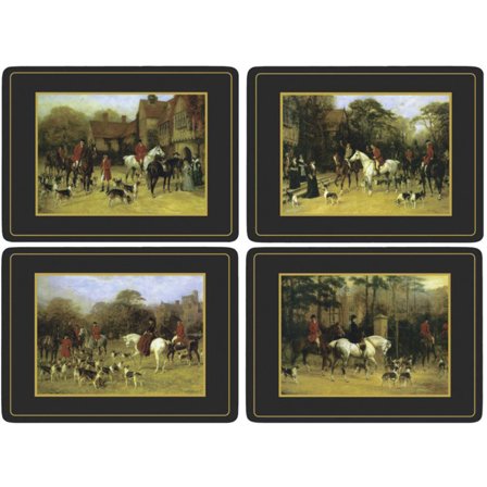 Pimpernel Dækkeservietter med jagtmotiver 'Tally Ho' - Billedemotiv | KitchenOne