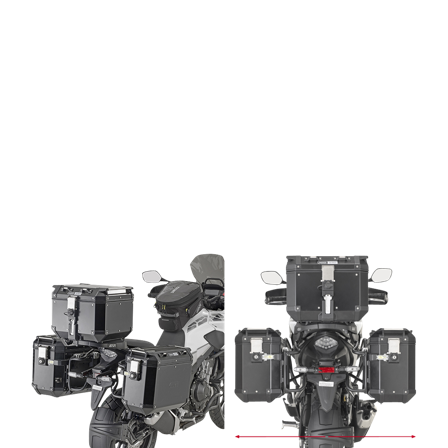 Seitenkofferhalterung Givi PLO-CAM Monokey One-Fit - Honda CB 500 X 2019-2023