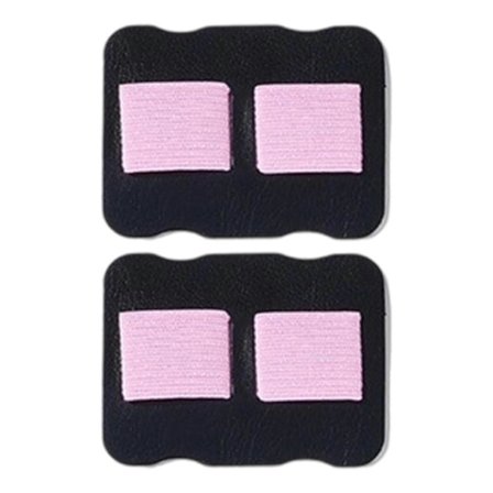 2 stk. læderpenholder med dobbelte elastikbånd, selvklæbende blyantclipsorganiser, elastisk penholder til journal, tablet, pink