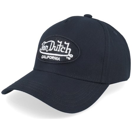 Von Dutch - Black - adjustable - Cap - Oval Patch Black/White Adjustable - Hatstore