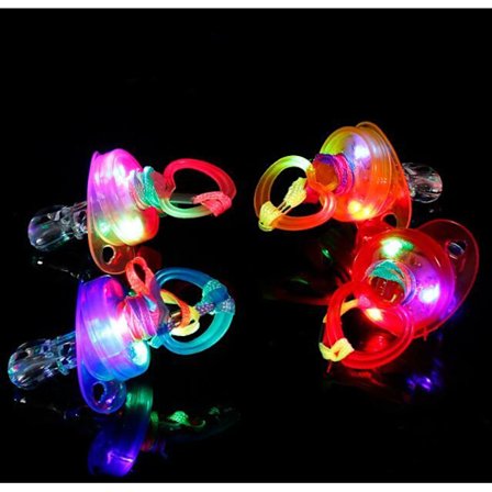 4-pack LED-upplysta napp-visselpipor